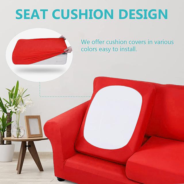 Stretch Sofa Slipcovers Sofa Seat Mat Covers For Machine Washable Furniture Protector Sofa Furniture Cover For Living Room With Elastic Bottom Back Cushion Cover червоний
Stretch Sofa Slipcovers Sofa Seat Mat Covers For Machine Washable Furniture Protector Sofa Furniture Cover For Living Room With Elastic Bottom Back Cushion Cover червоний