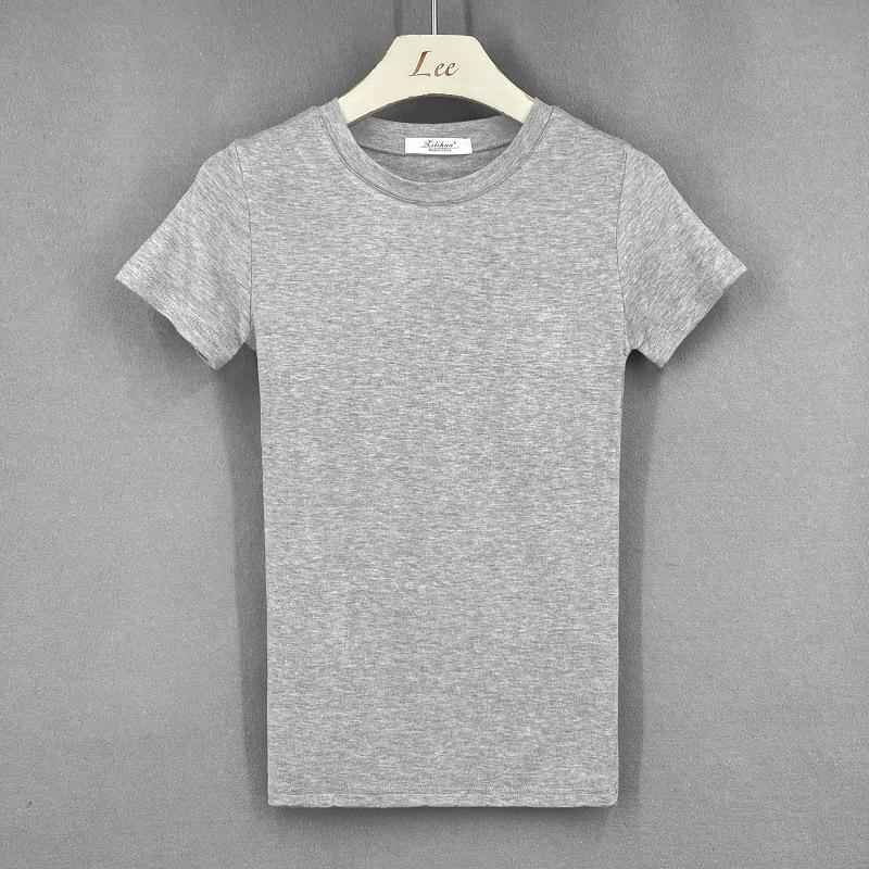Korean Style Slim Fit Women s Solid Color Short-Sleeve T-Shirt One Size сірий колір
Korean Style Slim Fit Women s Solid Color Short-Sleeve T-Shirt One Size сірий колір