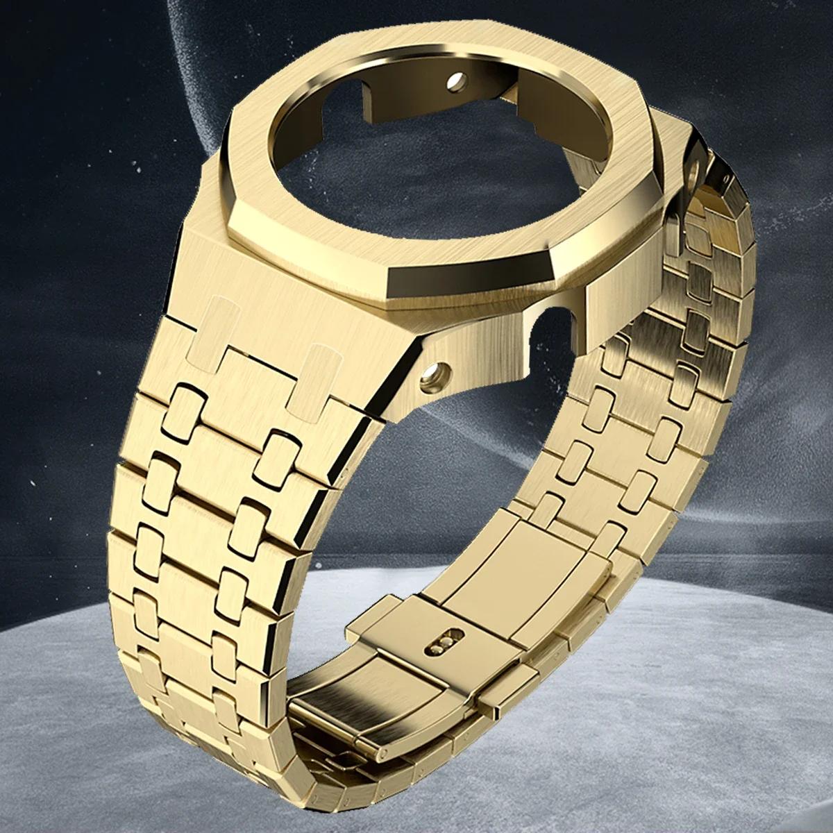 Мод-комплект Gen4 для GA2100 Металевий безель Casioak Модифікація GEN4 Покоління Гумовий корпус годинника Ремінець з нержавіючої сталі GA 2100/2110 GA2100
Мод-комплект Gen4 для GA2100 Металевий безель Casioak Модифікація GEN4 Покоління Гумовий корпус годинника Ремінець з нержавіючої сталі GA 2100/2110 GA2100