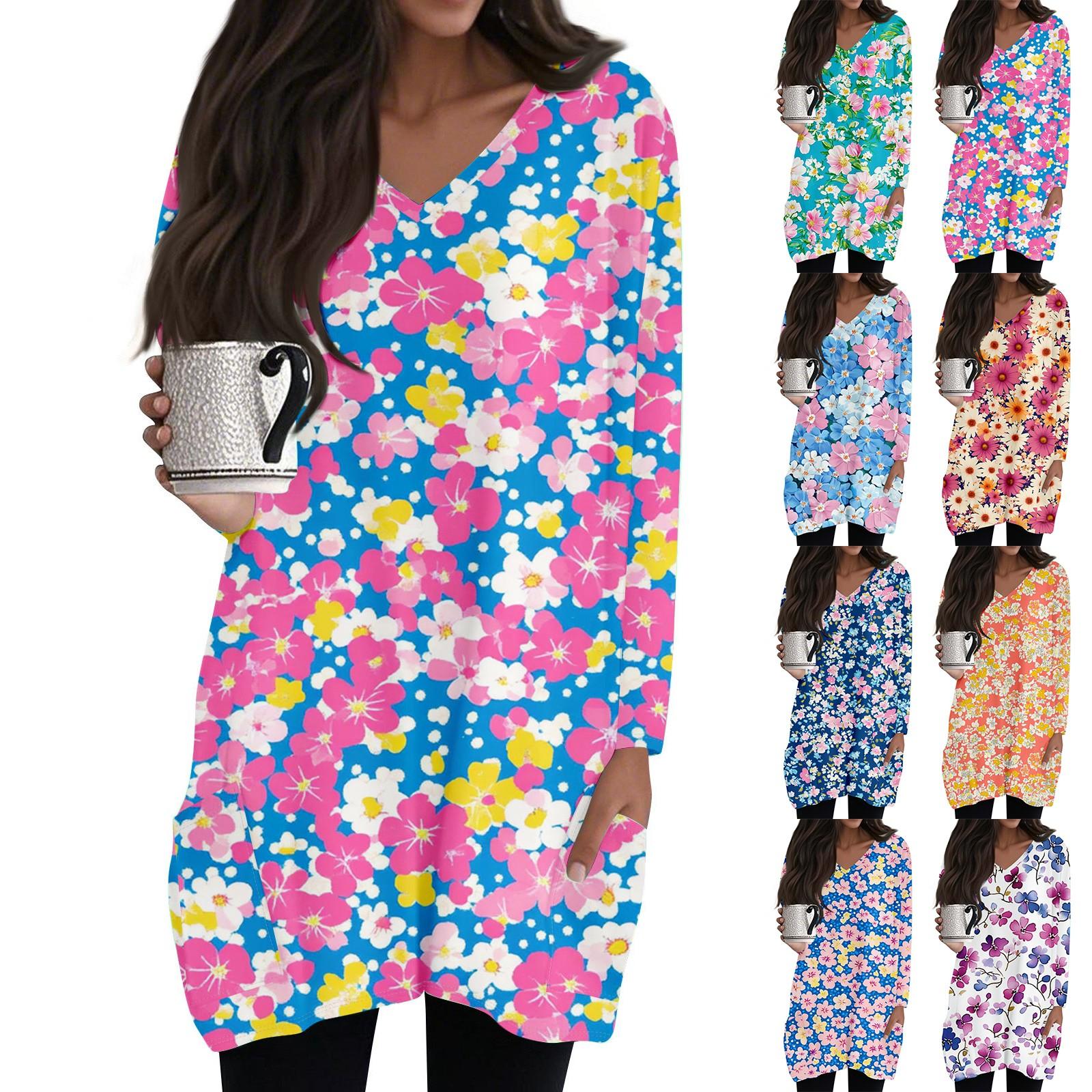 Ladies Casual And Fashionable V-neck Floral Print Mid Length Pocket Long Sleeved Top M шафрановий
Ladies Casual And Fashionable V-neck Floral Print Mid Length Pocket Long Sleeved Top M шафрановий