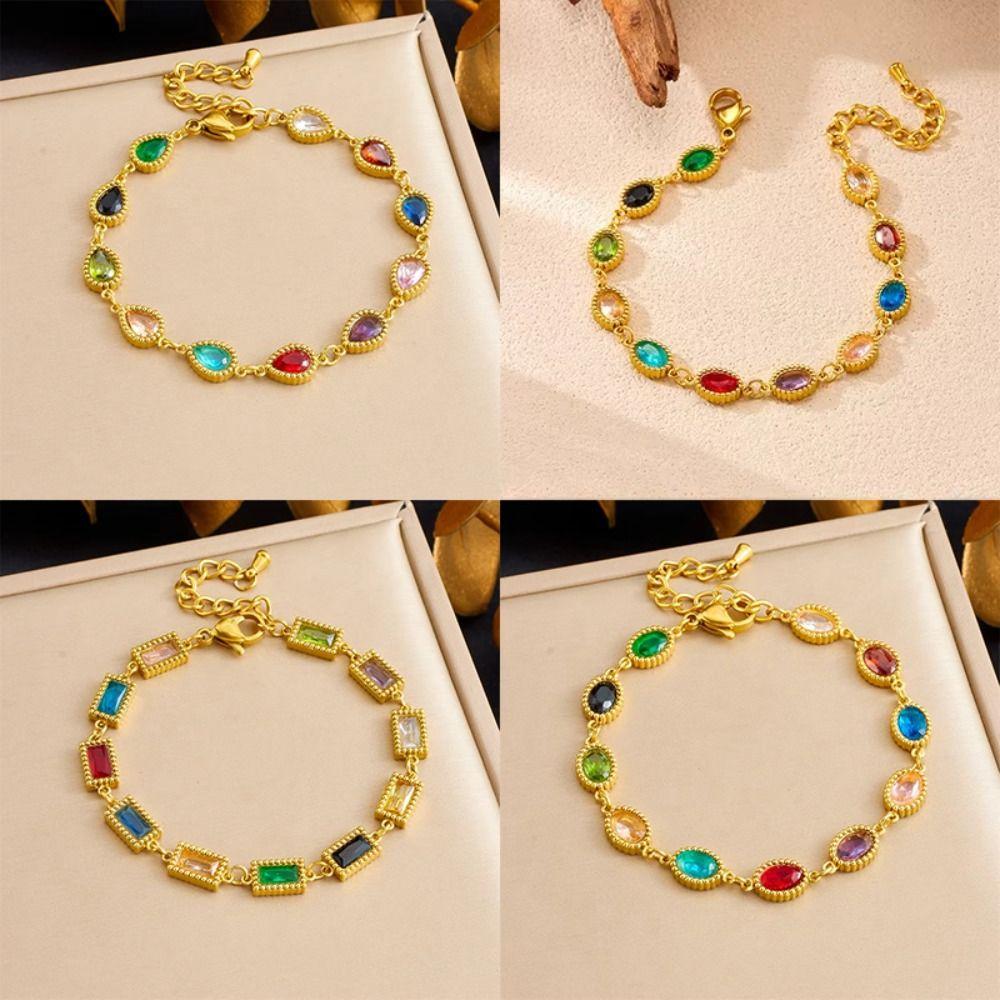 Stainless Steel Charm Bracelet Adjustable Hand Chain Vintage Wrist Chain Gift Elliptical
Stainless Steel Charm Bracelet Adjustable Hand Chain Vintage Wrist Chain Gift Elliptical