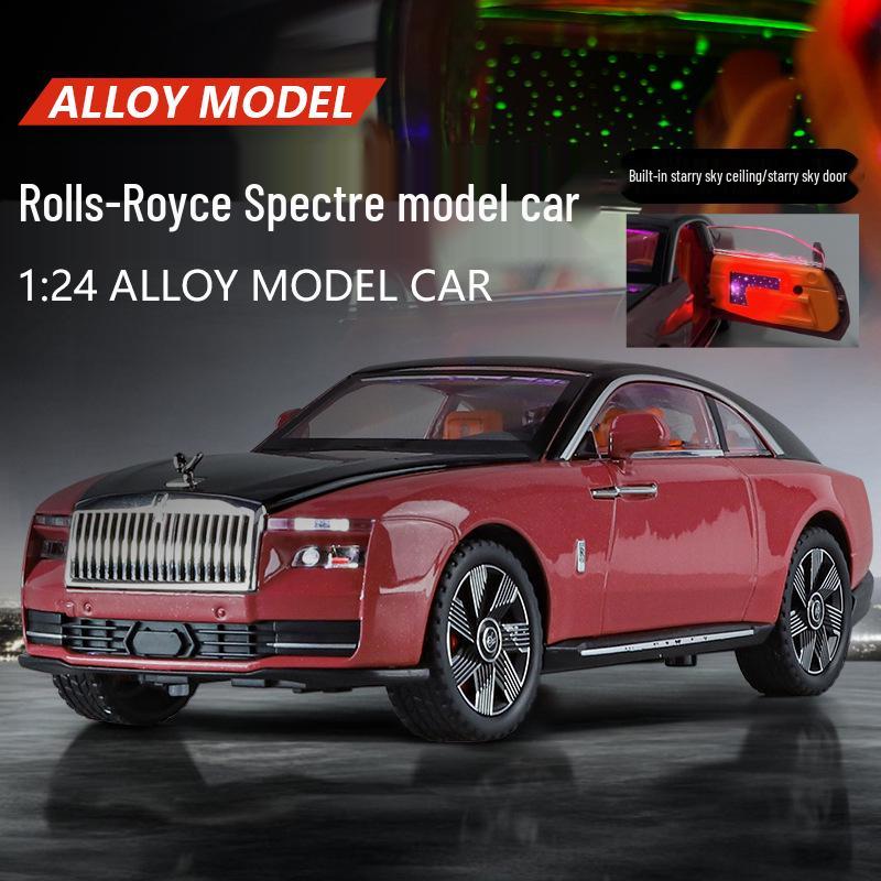 Jinlifang 1901-360 Rolls-Royce Spectre Alloy Toy Car Model with Steering, Suspension & Openable Doors красный
Jinlifang 1901-360 Rolls-Royce Spectre Alloy Toy Car Model with Steering, Suspension & Openable Doors красный