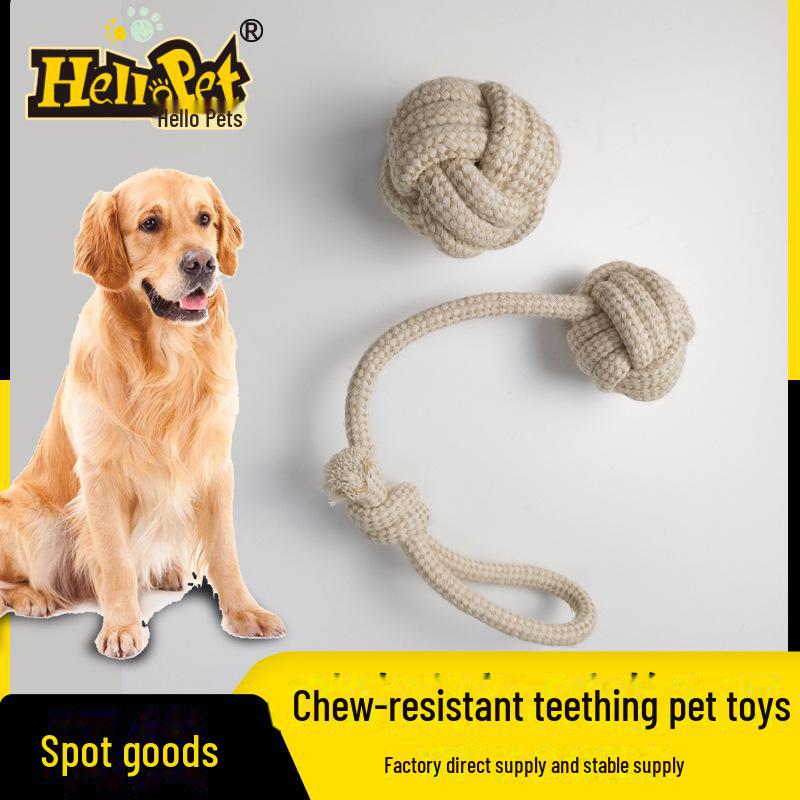 Pet Knot Cotton & Linen Chew-Resistant Dog Toy Ball - Durable Weaving for Grinding Teeth
Pet Knot Cotton & Linen Chew-Resistant Dog Toy Ball - Durable Weaving for Grinding Teeth
