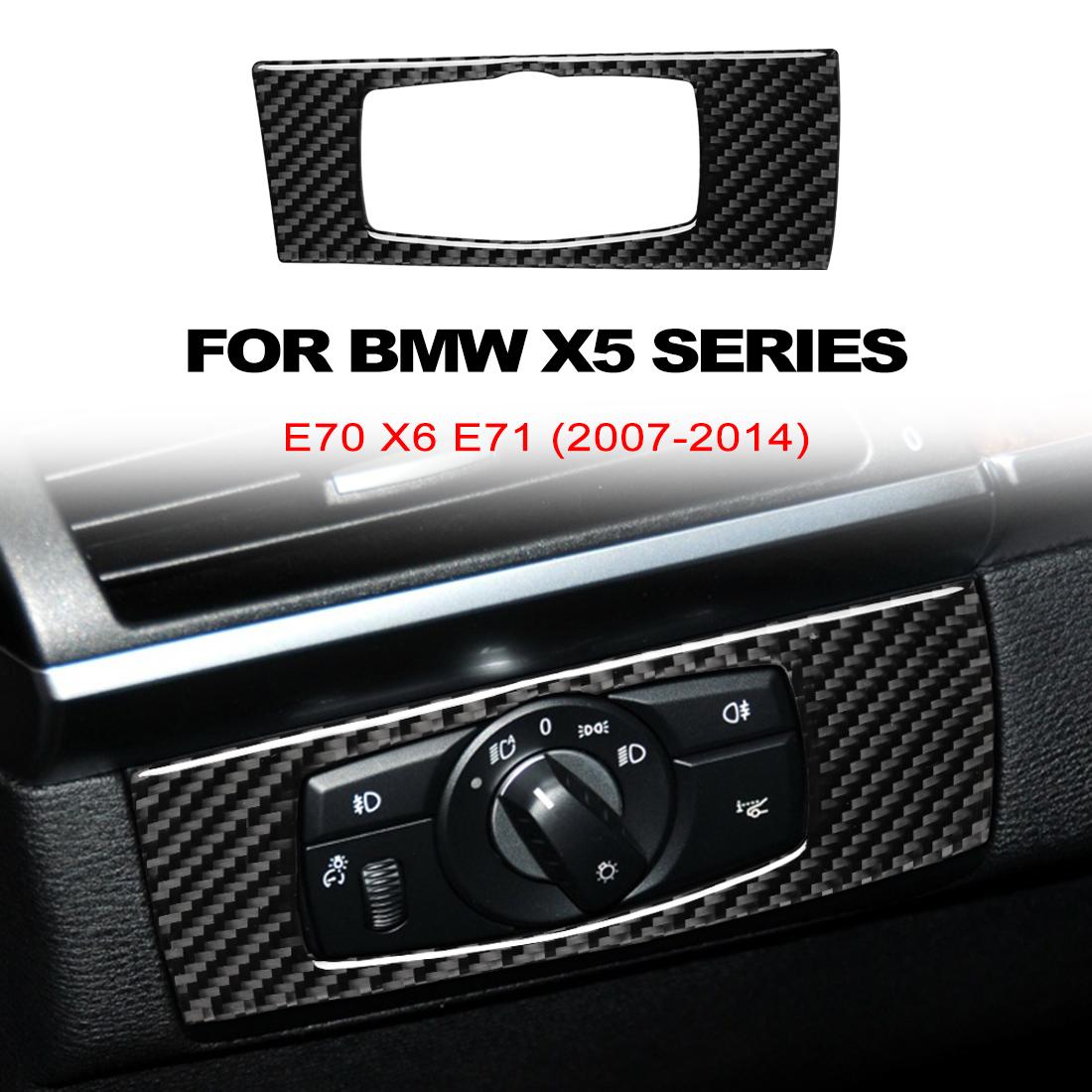 Наклейки на переключатель фар из углеродного волокна для BMW X5 E70 X6 E71 2007-2014, аксессуары для интерьера, отделка Voiture, автомобильный чехол, Прямая поставка
Наклейки на переключатель фар из углеродного волокна для BMW X5 E70 X6 E71 2007-2014, аксессуары для интерьера, отделка Voiture, автомобильный чехол, Прямая поставка