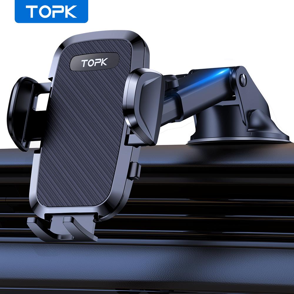 TOPK Car Phone Holder Adjustable Car Phone Mount Cradle Super Stable for Dashboard/Windscreen/Air Vent for Mobile Phones чёрный
TOPK Car Phone Holder Adjustable Car Phone Mount Cradle Super Stable for Dashboard/Windscreen/Air Vent for Mobile Phones чёрный