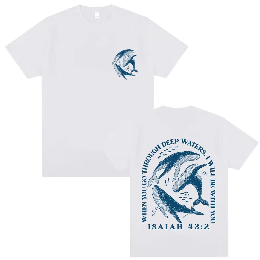 When You Go Through Deep Waters.i Will Be with You Graphic T-shirts Men Women Whale Shark Print T Shirt Male Fashion Summer Tees S разноцветный
When You Go Through Deep Waters.i Will Be with You Graphic T-shirts Men Women Whale Shark Print T Shirt Male Fashion Summer Tees S разноцветный