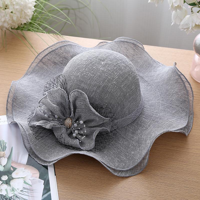 Women s Korean Style Linen Beach Hat Summer Wide Brim Sun Protection with Flower Detail New Wave Edge Adult 56-58cm сірий
Women s Korean Style Linen Beach Hat Summer Wide Brim Sun Protection with Flower Detail New Wave Edge Adult 56-58cm сірий