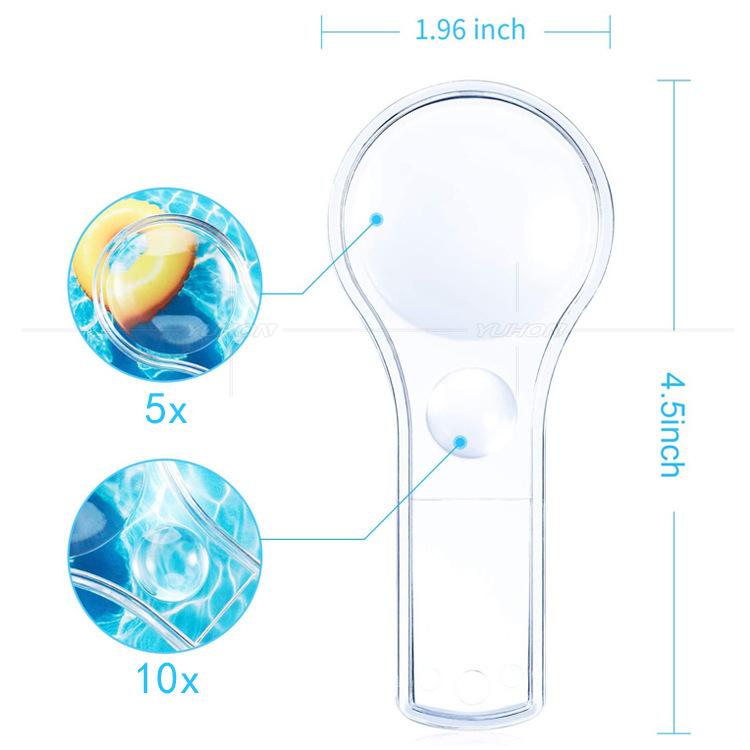 10X Loupe 52Mm Double Lens Handheld Acrylic High Transmittance Reading 5X Magnifying Glass for The Elderly To Carry 3x 8x
10X Loupe 52Mm Double Lens Handheld Acrylic High Transmittance Reading 5X Magnifying Glass for The Elderly To Carry 3x 8x