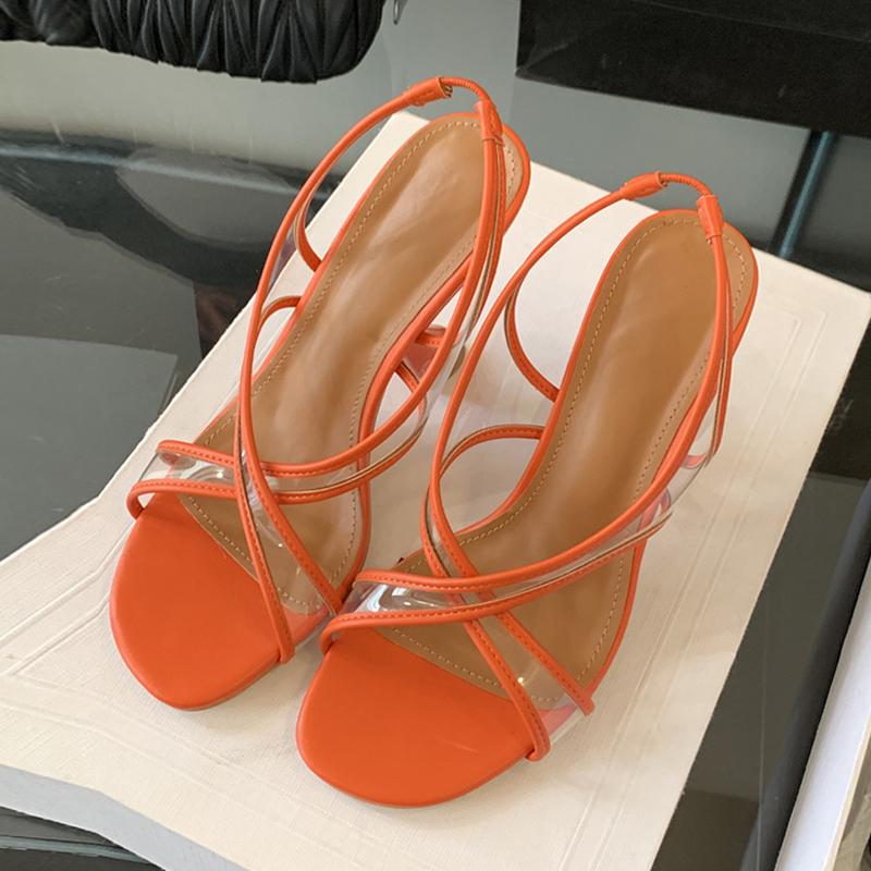 Fashion Liyke Summer Fashion PVC Transparent Back Strap Sandals Women Open Toe Strange Thin High Heels Wedding Prom Shoes Zapatos Mujer 35 оранжевый
Fashion Liyke Summer Fashion PVC Transparent Back Strap Sandals Women Open Toe Strange Thin High Heels Wedding Prom Shoes Zapatos Mujer 35 оранжевый