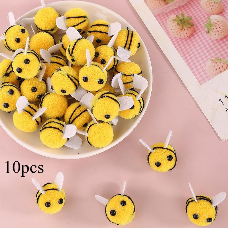 10pcs Mini Bee Pom Pom Decorations Crafts Party Favors Flower Arrangements DIY Projects Home Decoration Accessories
10pcs Mini Bee Pom Pom Decorations Crafts Party Favors Flower Arrangements DIY Projects Home Decoration Accessories