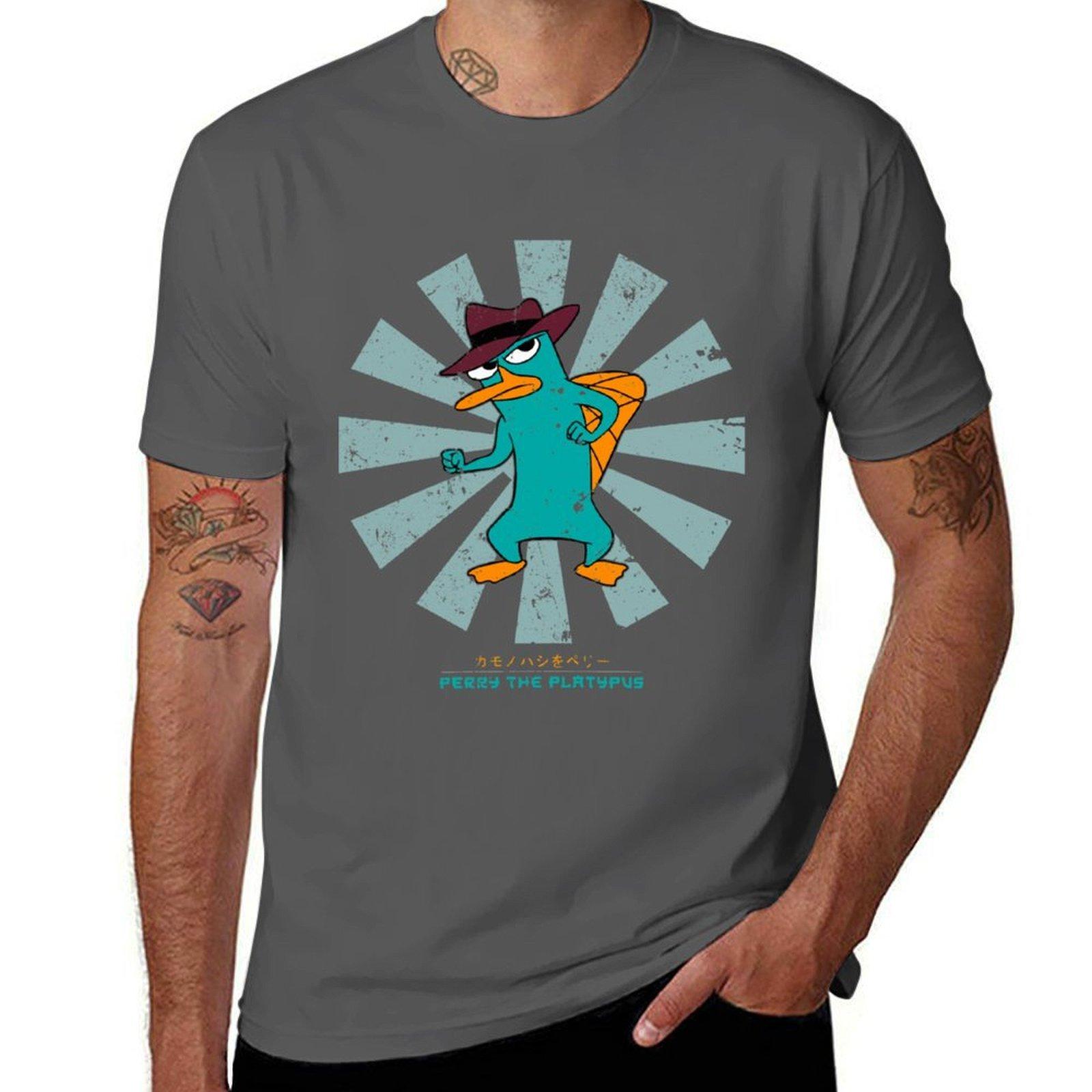 Perry The Platypus Retro Japanese T-Shirt man t shirt graphic t shirts cotton 100% T-Shirt 4XL
Perry The Platypus Retro Japanese T-Shirt man t shirt graphic t shirts cotton 100% T-Shirt 4XL