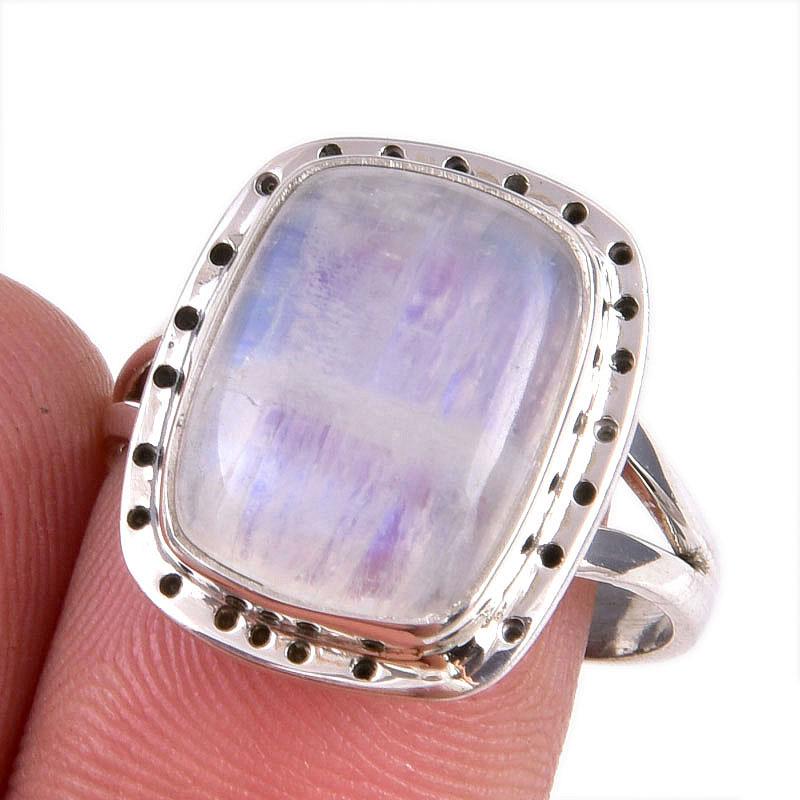 Natural Rainbow Moonstone Gemstone Handmade 925 Solid Silver Gift Ring S.9 t3j35 
Natural Rainbow Moonstone Gemstone Handmade 925 Solid Silver Gift Ring S.9 t3j35