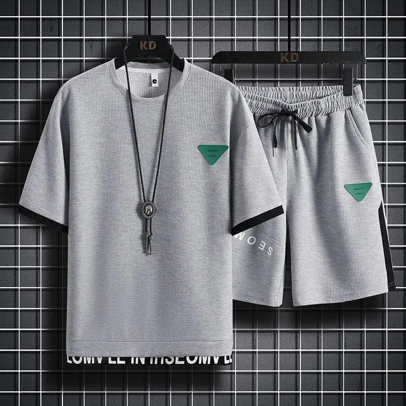 Літні спортивні костюми Чоловічі футболки з короткими рукавами Шорти Комплект із 2 предметів Чоловічий повсякденний Модний спортивний одяг Одяг Спортивний костюм XXL
Літні спортивні костюми Чоловічі футболки з короткими рукавами Шорти Комплект із 2 предметів Чоловічий повсякденний Модний спортивний одяг Одяг Спортивний костюм XXL