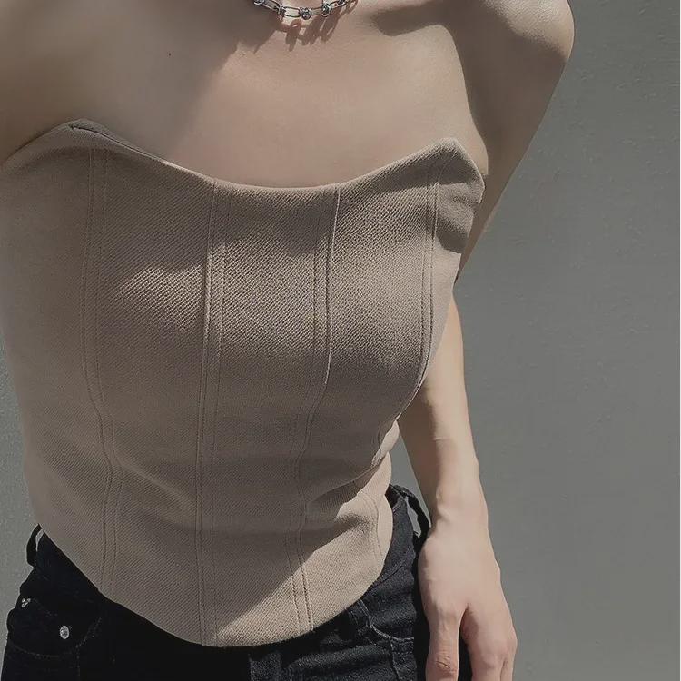 Khaki Trendy Strapless Bandeau Camisole Vest - Women s Stylish Sexy Short Wrap Top Large чорний
Khaki Trendy Strapless Bandeau Camisole Vest - Women s Stylish Sexy Short Wrap Top Large чорний