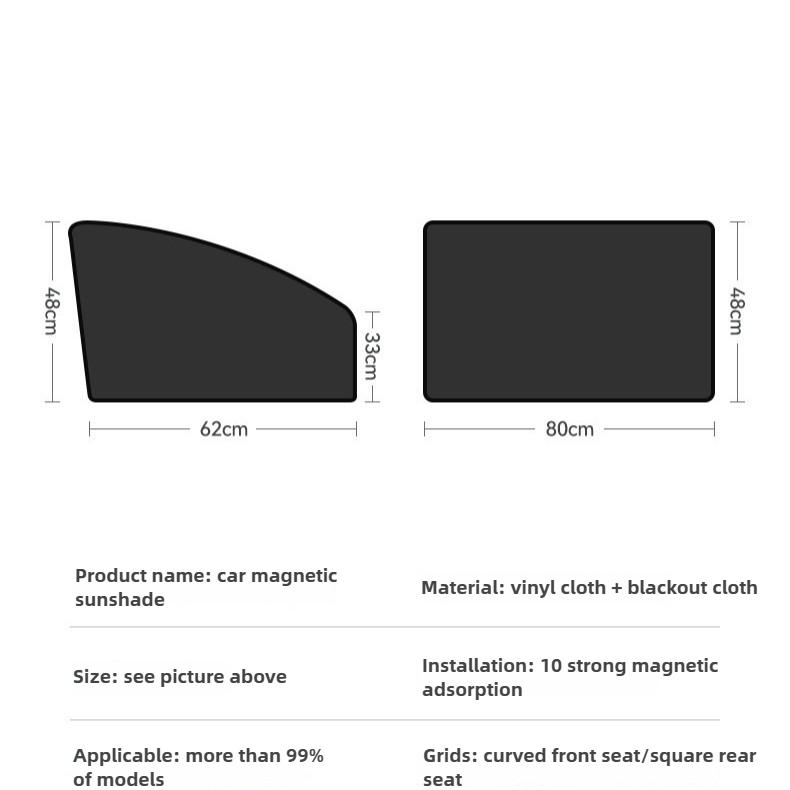 4 шт. Автомобильные боковые шторки от солнца для конфиденциальности, магнитные шторки от солнца чёрный
4 шт. Автомобильные боковые шторки от солнца для конфиденциальности, магнитные шторки от солнца чёрный