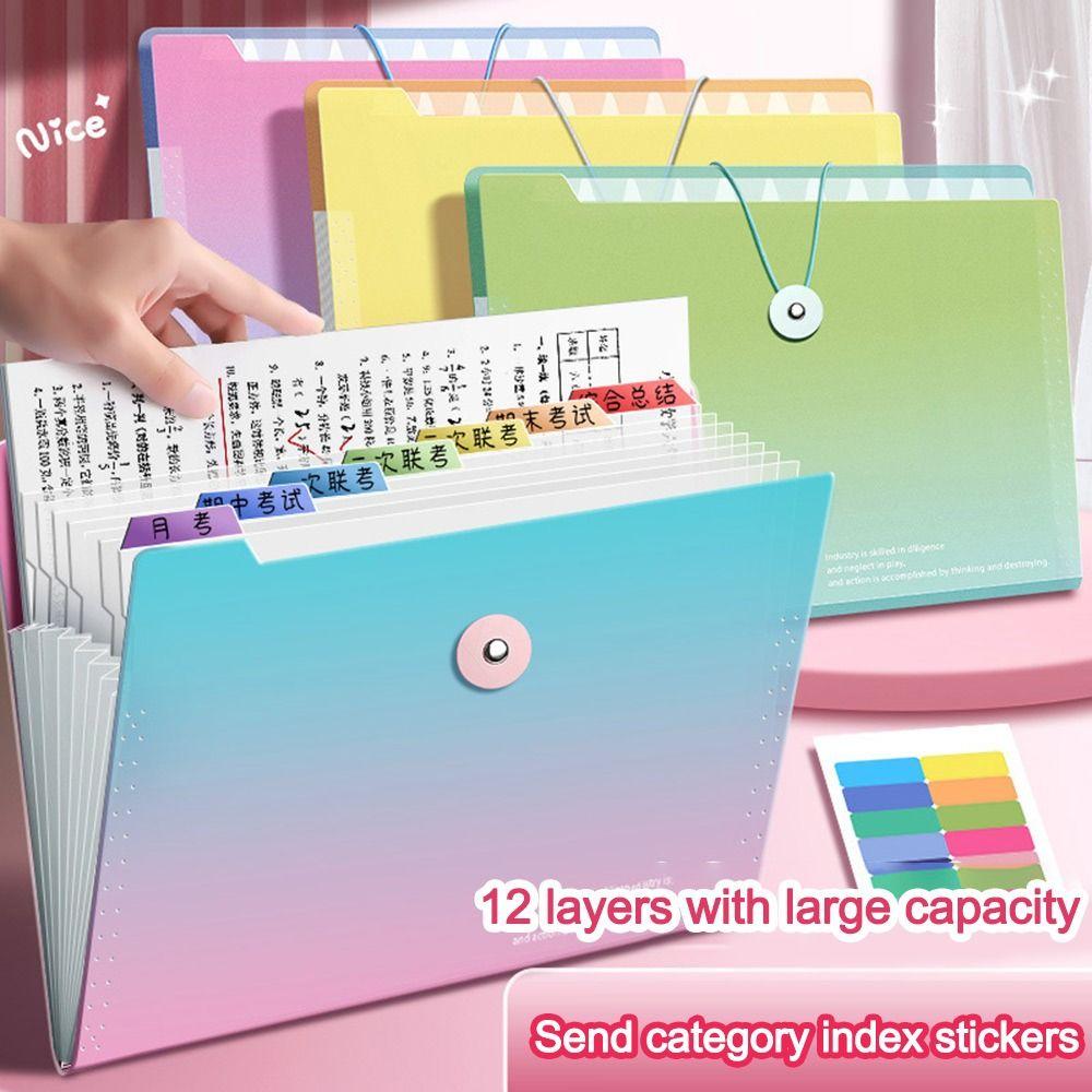 Waterproof A4 Document Bag Gradient Color File Folder for Students and Office Workers 5 Compartments зелений
Waterproof A4 Document Bag Gradient Color File Folder for Students and Office Workers 5 Compartments зелений