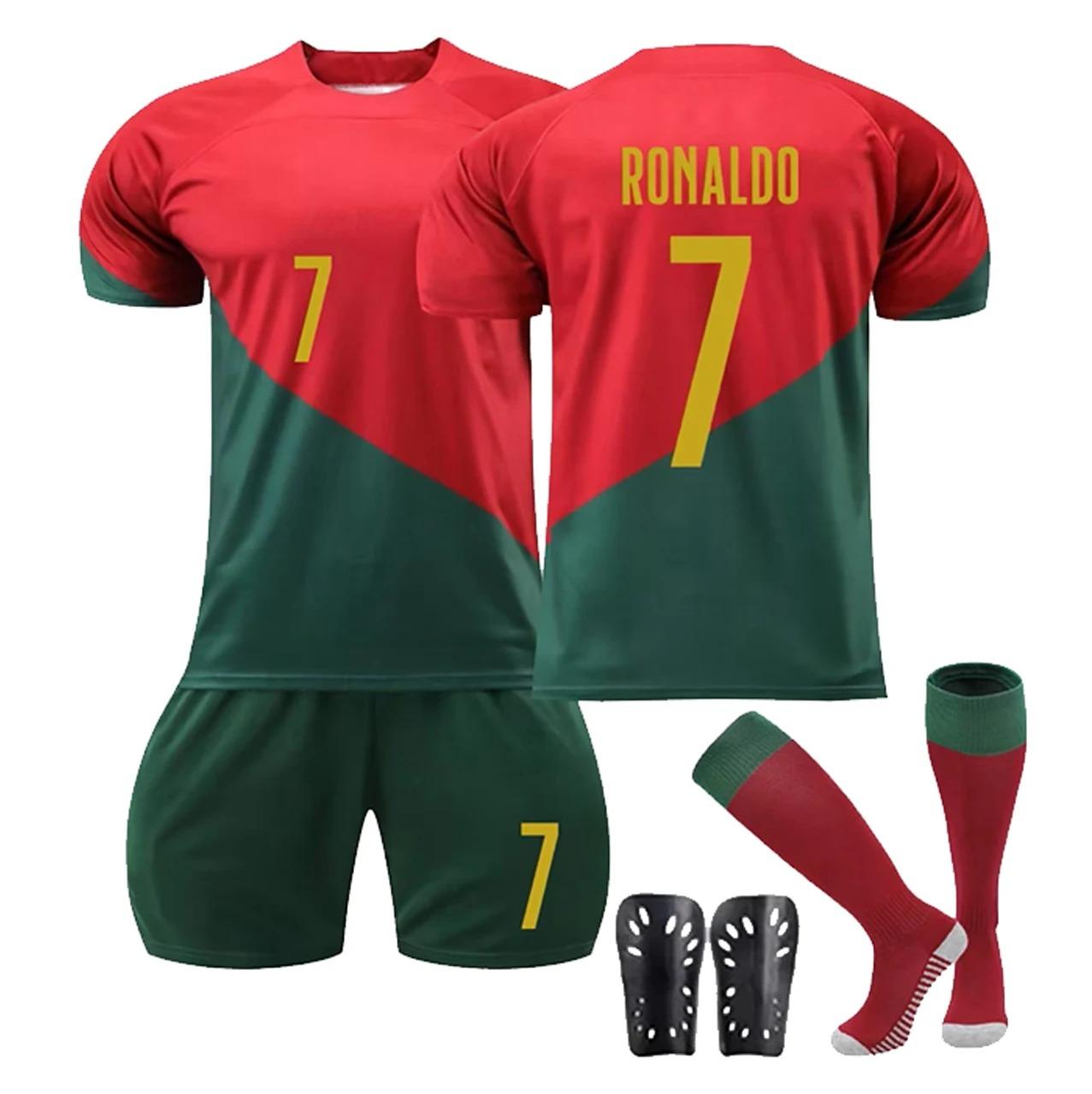Ronaldo7 Portugal Messi 10 Argentina World Cup Jersey Kit CR7 Football Uniform Fans Adults Children Training Suit Gift Wholesale 90cm
Ronaldo7 Portugal Messi 10 Argentina World Cup Jersey Kit CR7 Football Uniform Fans Adults Children Training Suit Gift Wholesale 90cm