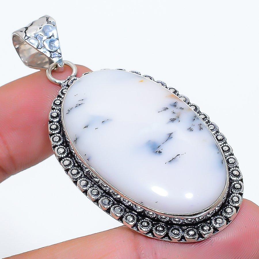 Dendrite Opal Gemstone Handmade 925 Sterling Silver Jewelry Pendant 2.32 SU-10692
Dendrite Opal Gemstone Handmade 925 Sterling Silver Jewelry Pendant 2.32 SU-10692