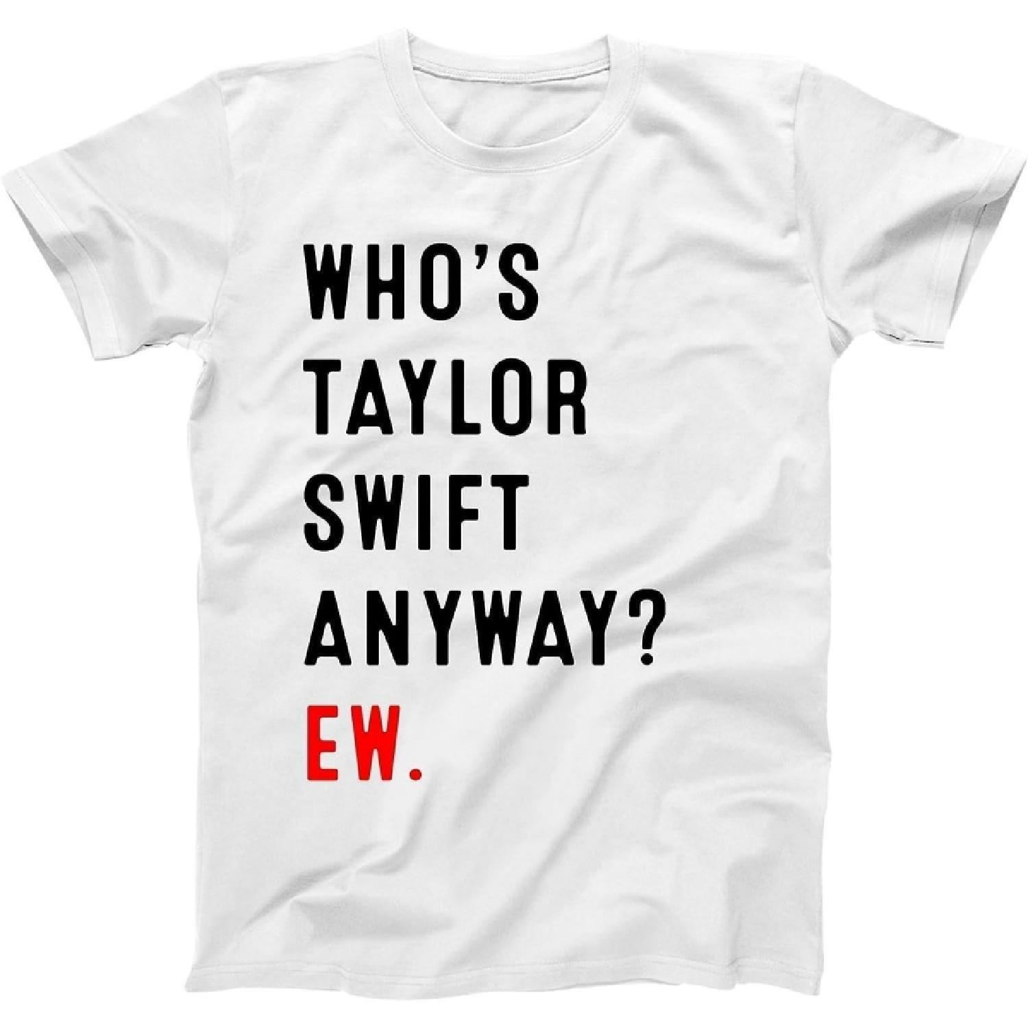 NEWTRUE Who s TS Anyway EW - Смешная концертная футболка для фаната Свифт Swifty - Унисекс S белый
NEWTRUE Who s TS Anyway EW - Смешная концертная футболка для фаната Свифт Swifty - Унисекс S белый