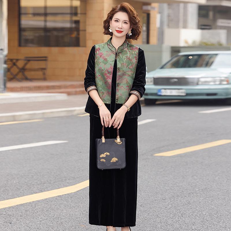 2026 Women s Retro Chinese-Style Three-Piece Suit for Middle-aged and Elderly Moms (40-60 Years) 3XL (125-140 jin)
2026 Women s Retro Chinese-Style Three-Piece Suit for Middle-aged and Elderly Moms (40-60 Years) 3XL (125-140 jin)