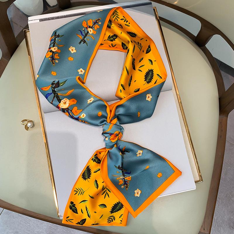 New Spring and Autumn Print Thin Narrow Long Strip Scarf for Women s Hairband Decorative Scarf Streamers Fashionable Tying Scarf 15*145cm
New Spring and Autumn Print Thin Narrow Long Strip Scarf for Women s Hairband Decorative Scarf Streamers Fashionable Tying Scarf 15*145cm