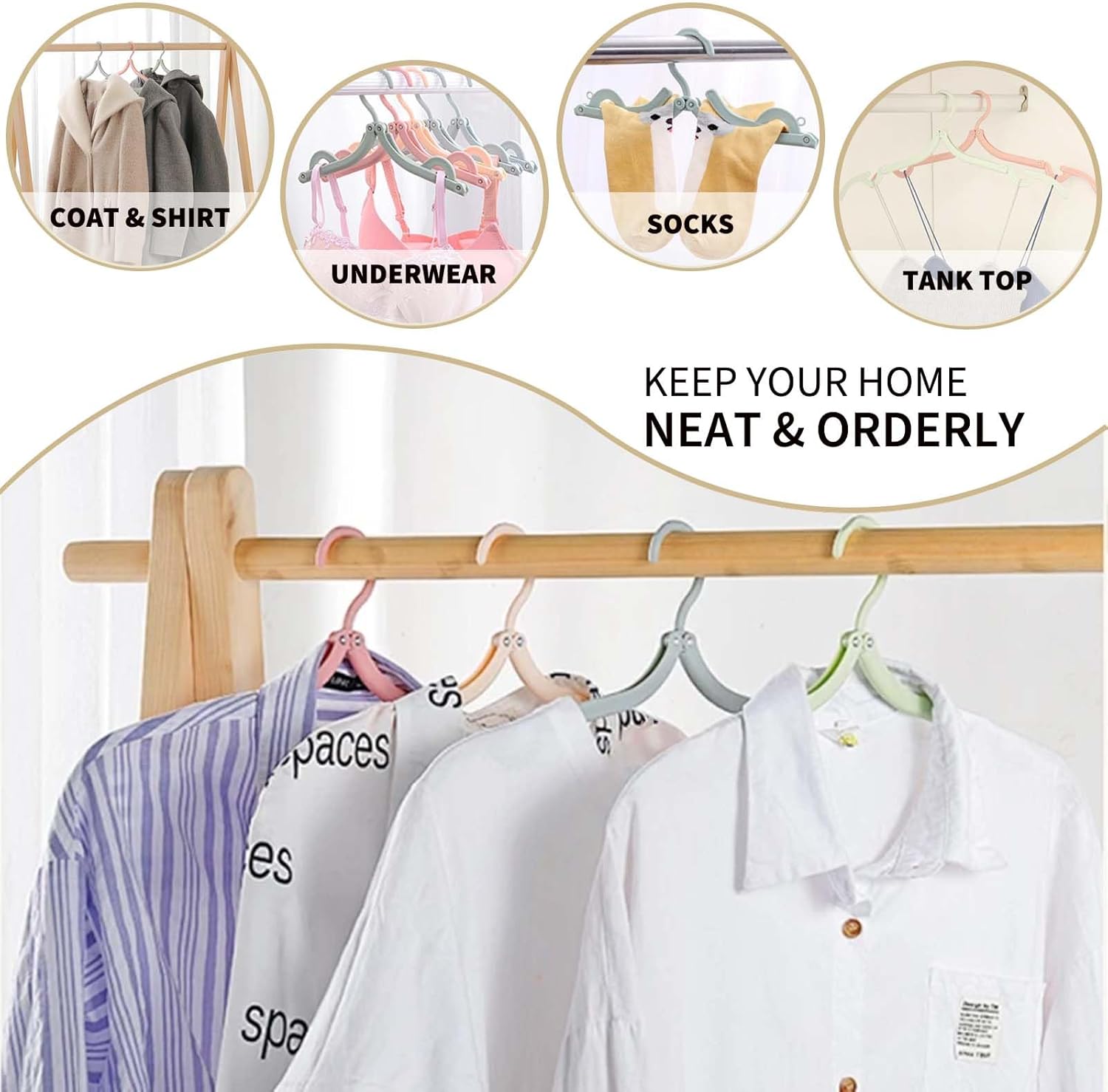 5pcs/10pcs Foldableable Portable Clothes Hanger Travel Portable Clothes Hanging Rack Multi-functional Storage Home Business Trip
5pcs/10pcs Foldableable Portable Clothes Hanger Travel Portable Clothes Hanging Rack Multi-functional Storage Home Business Trip