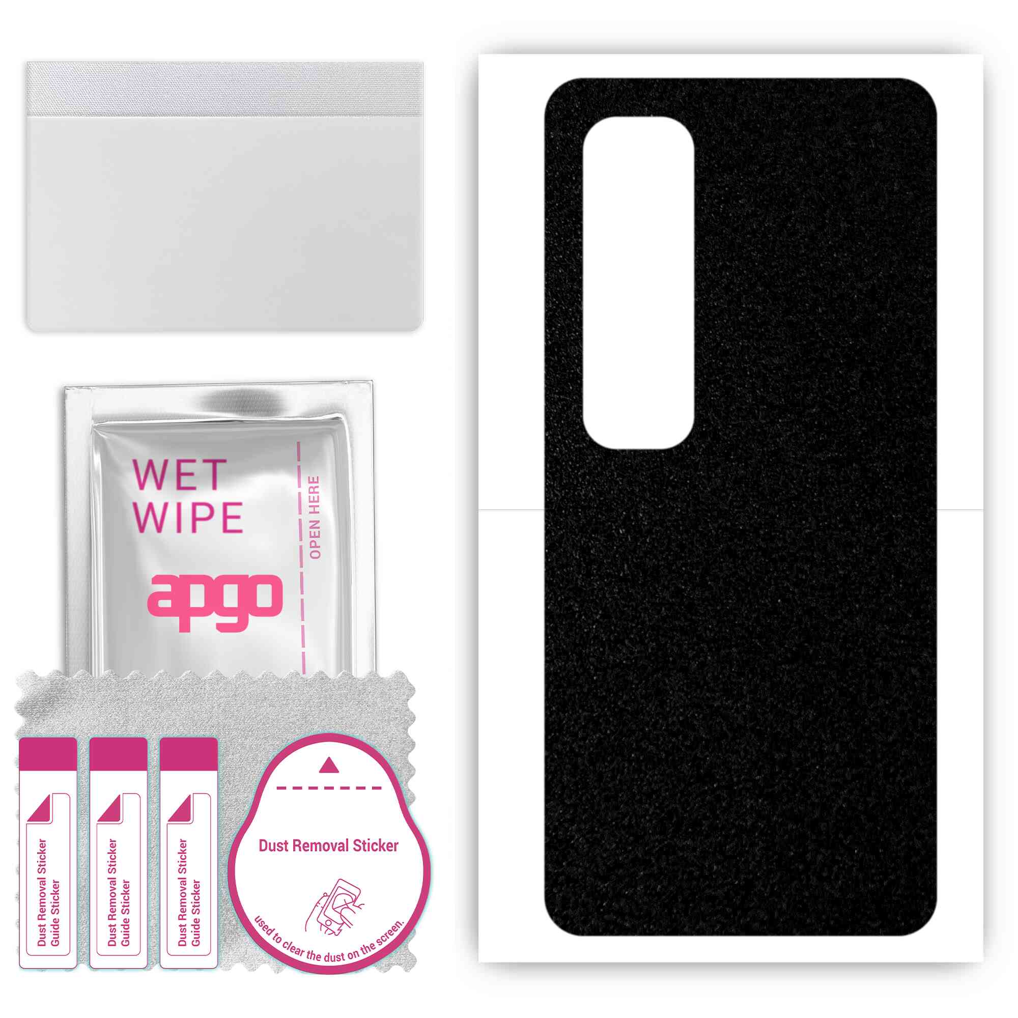 Apgo Protective Skin Sticker for the back compatible with Xiaomi Mi 10 Ultra, Wrap Film, Foil, Vinyl - Pattern Matte Black
Apgo Protective Skin Sticker for the back compatible with Xiaomi Mi 10 Ultra, Wrap Film, Foil, Vinyl - Pattern Matte Black