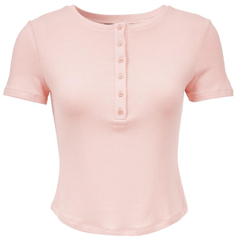 VEROMODA Women s 2025 Autumn Slim Fit Solid Short T-Shirt with Button Neckline M
VEROMODA Women s 2025 Autumn Slim Fit Solid Short T-Shirt with Button Neckline M