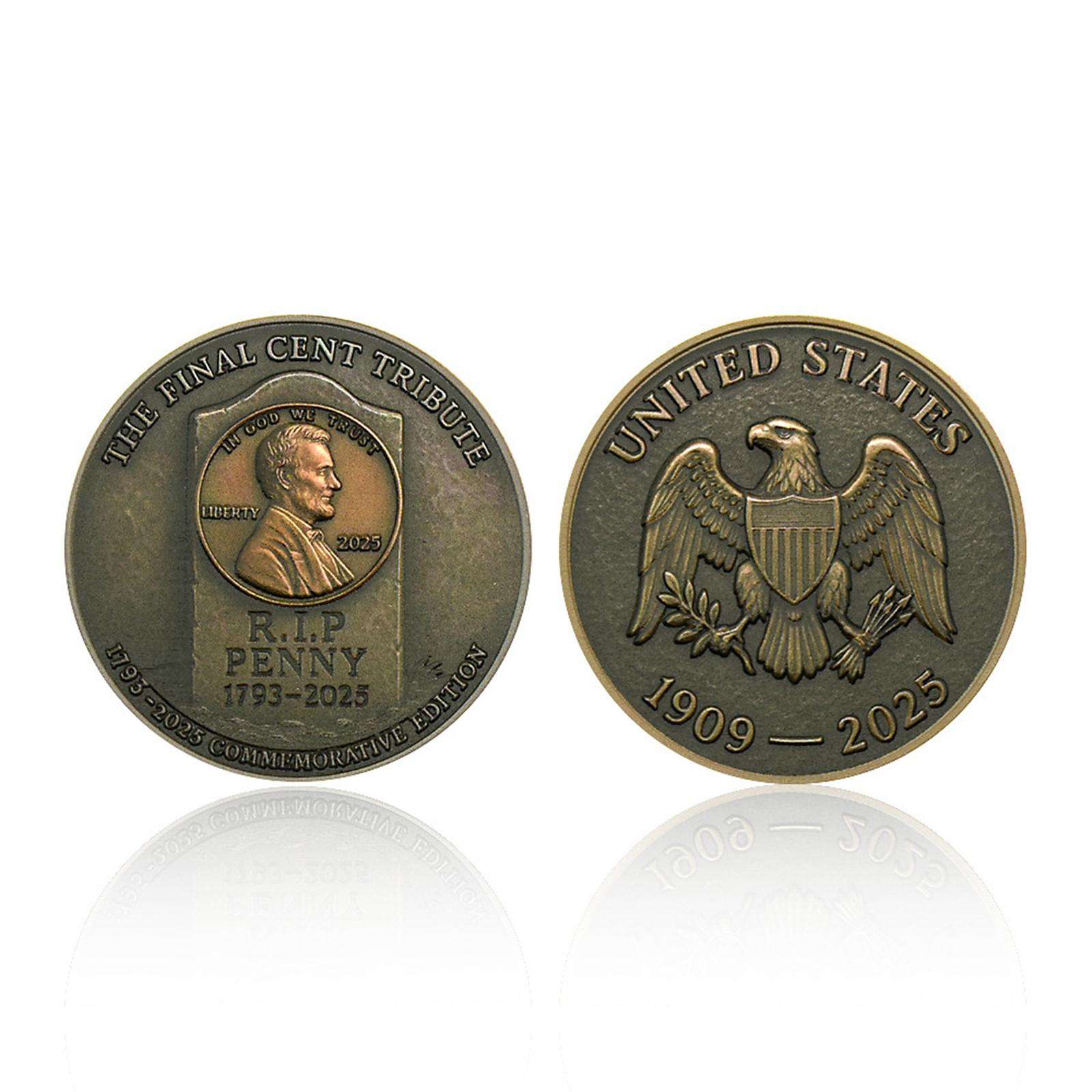 US One Cent 2025 Commemorative Coin RIP Commemorative Collection Coin One Size
US One Cent 2025 Commemorative Coin RIP Commemorative Collection Coin One Size