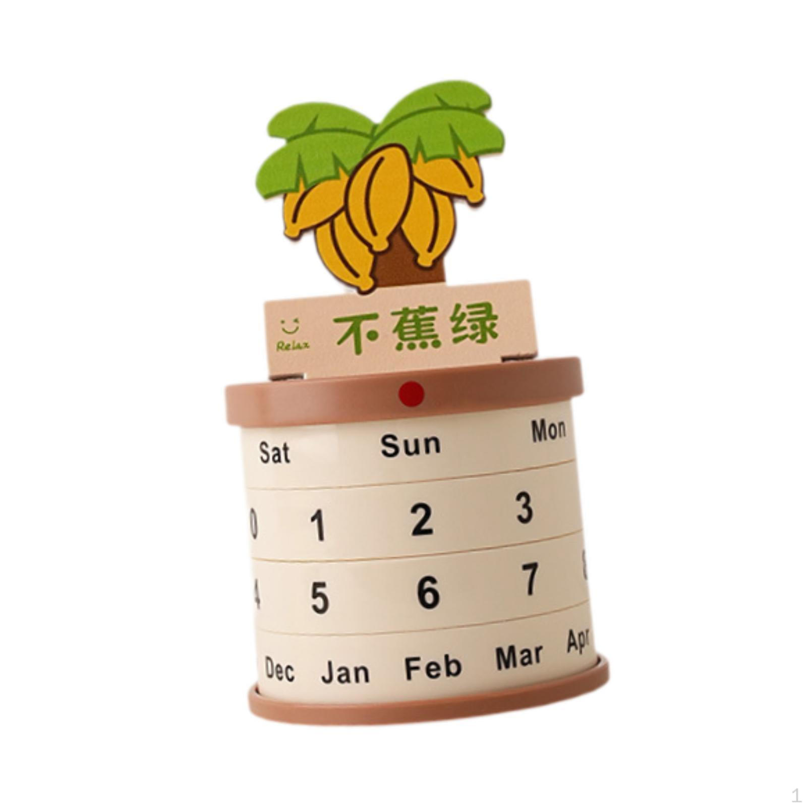 Rotatable Calendar Desktop Decorative Funny Rotating Plant Pot Shape for Bookshelf Kitchen Not Worry
Rotatable Calendar Desktop Decorative Funny Rotating Plant Pot Shape for Bookshelf Kitchen Not Worry