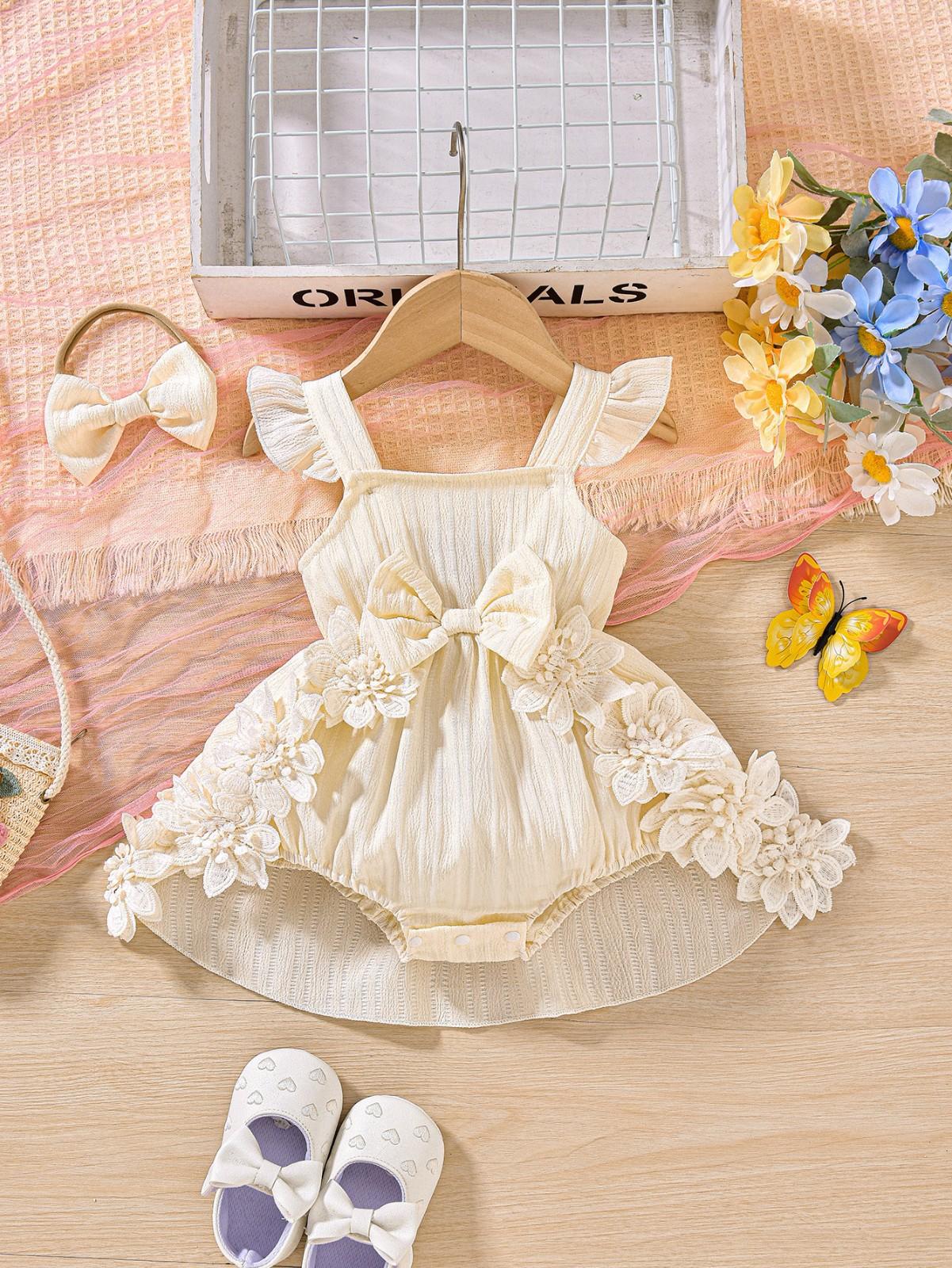 Baby Girls Cute Splicing Lace Bodysuit Dress L бежевий
Baby Girls Cute Splicing Lace Bodysuit Dress L бежевий