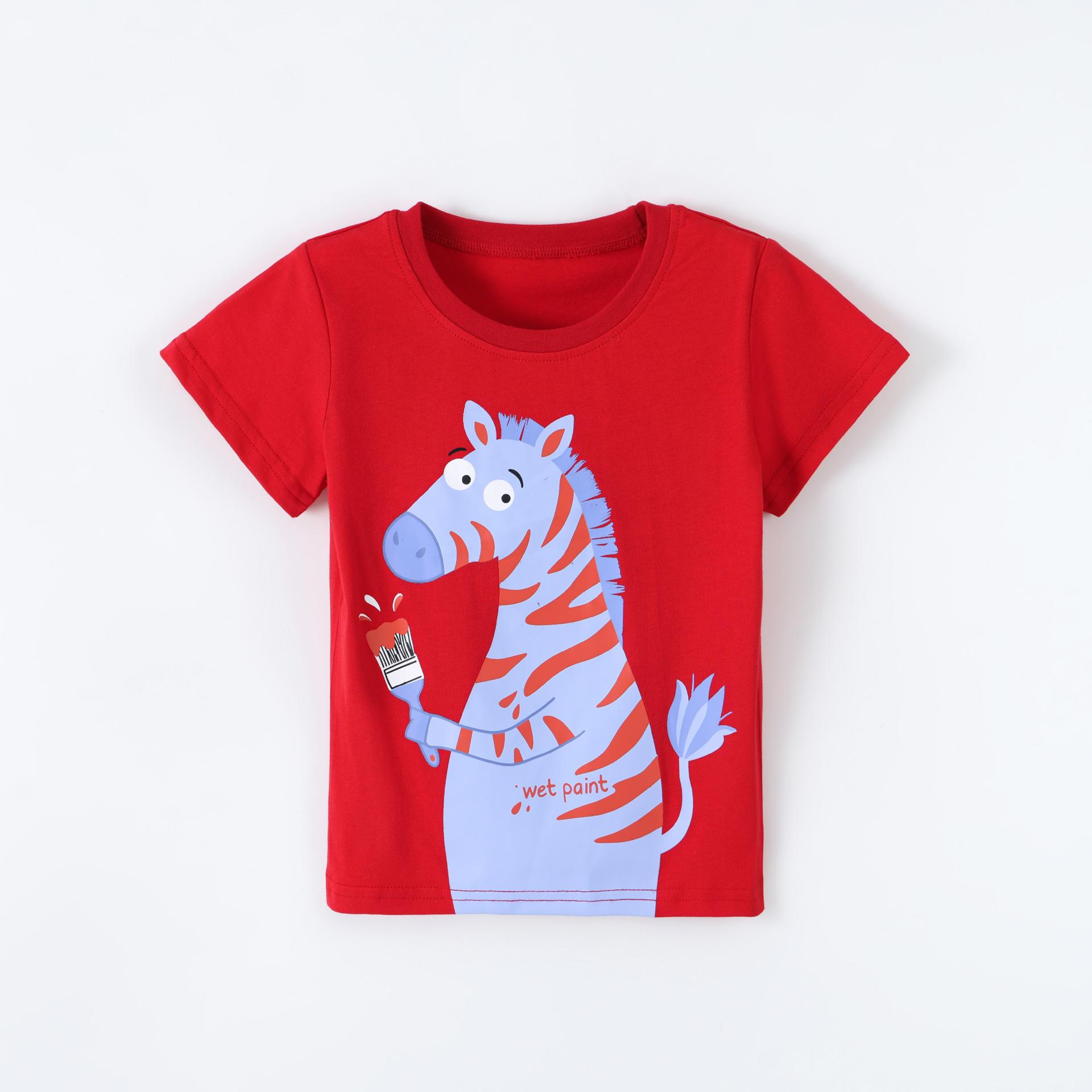 Boys short-sleeved T-shirt: stylish animal print children s crew-neck T-shirt 140cm(8Y) червоний
Boys short-sleeved T-shirt: stylish animal print children s crew-neck T-shirt 140cm(8Y) червоний