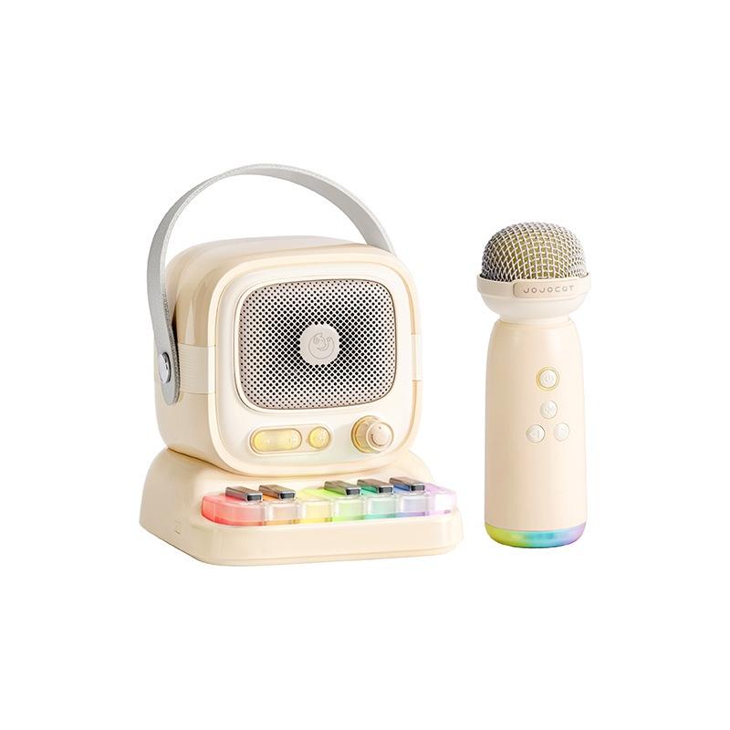 Wireless Karaoke Speaker with Piano Portable Bluetooth Speaker with Microphone Voice Changer & RGB Light for Family C, Kids Gift Single Microphone жовтий
Wireless Karaoke Speaker with Piano Portable Bluetooth Speaker with Microphone Voice Changer & RGB Light for Family C, Kids Gift Single Microphone жовтий