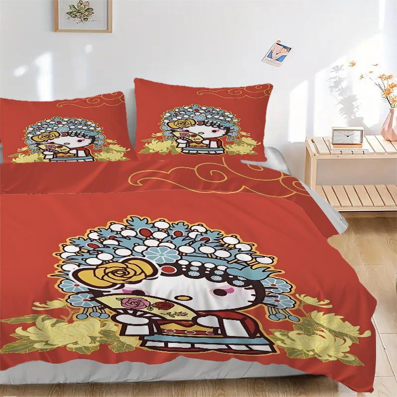 3pcs Hello Kitty Cover Set, 1 Cover + 2 Pillowcases (No Insert), Bedding for All Seasons, Bedding,Bedroom Decor yy250922027 135x200cm
3pcs Hello Kitty Cover Set, 1 Cover + 2 Pillowcases (No Insert), Bedding for All Seasons, Bedding,Bedroom Decor yy250922027 135x200cm