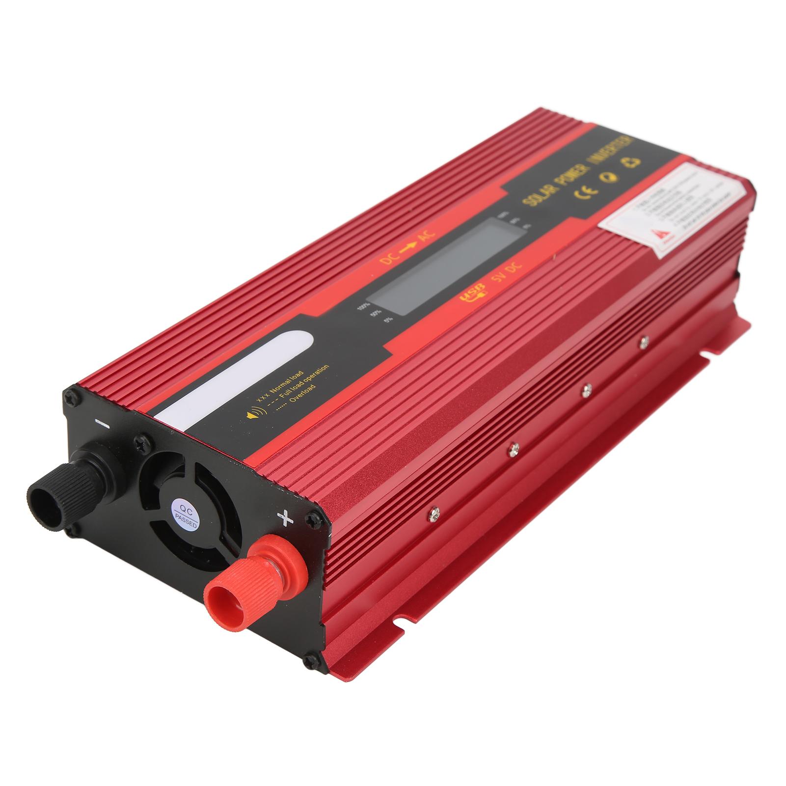 Червоний інвертор потужності DC12V 24V Вхід до Розеток 3000W Пікова потужність 8 Захистів з РК-дисплеєм
Червоний інвертор потужності DC12V 24V Вхід до Розеток 3000W Пікова потужність 8 Захистів з РК-дисплеєм