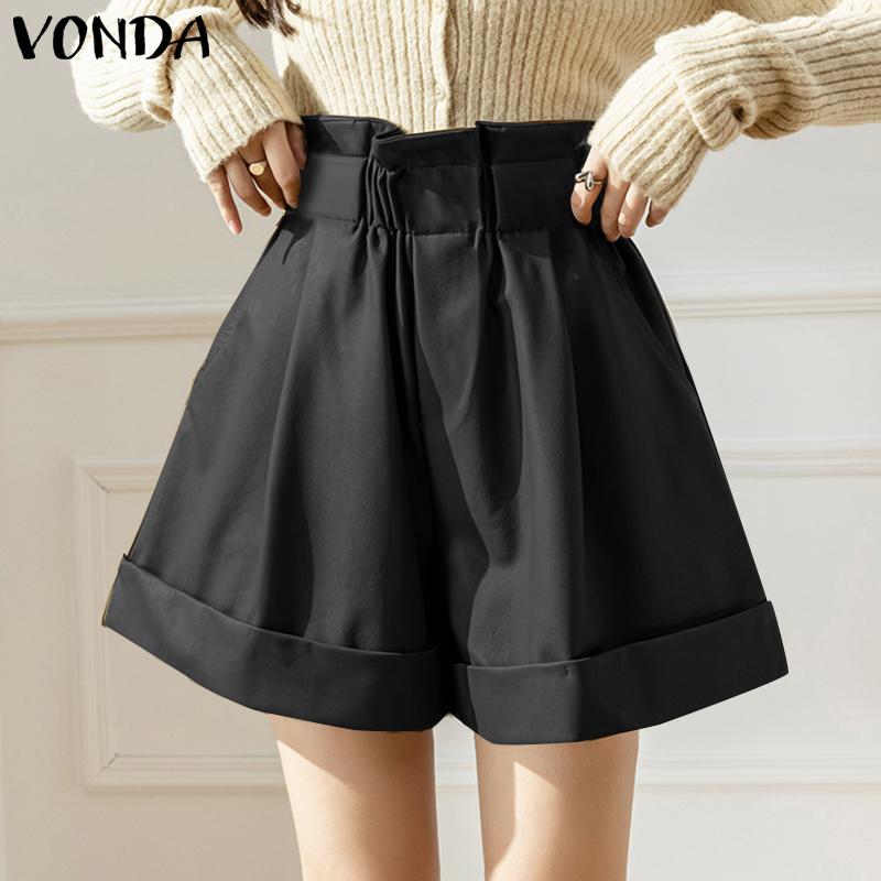 VONDA Summer Women Elastic High Waist Solid Color Casual Loose Shorts Mini Pants S хаки
VONDA Summer Women Elastic High Waist Solid Color Casual Loose Shorts Mini Pants S хаки