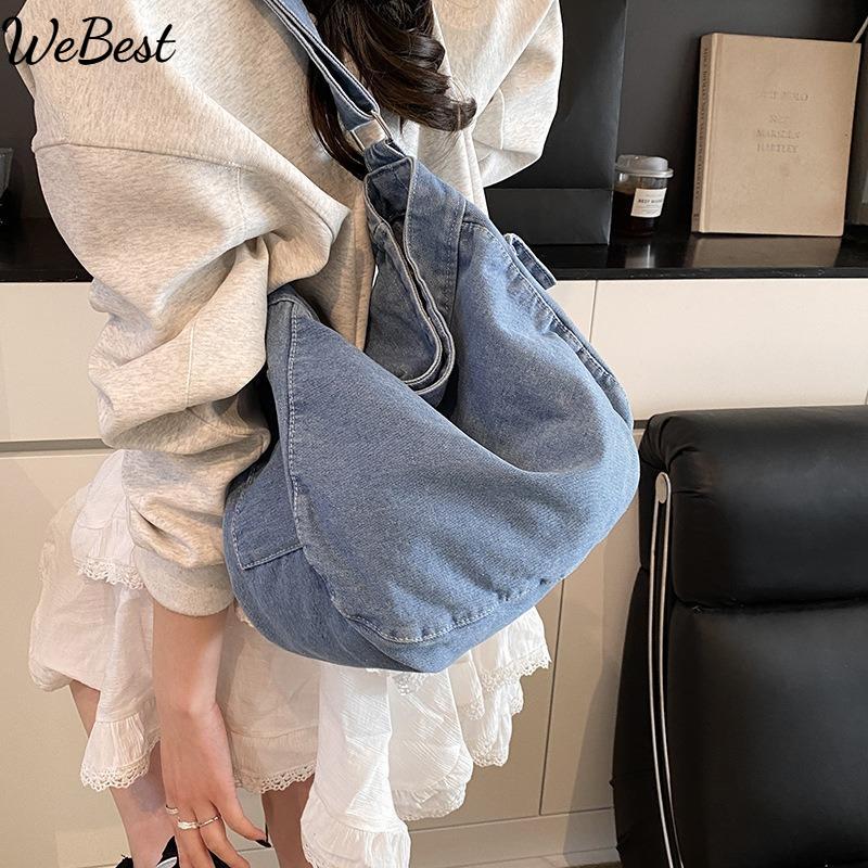 Denim Crossbody Female Literary Large Capacity Shoulder Bag Fashion Bag темно-синього кольору
Denim Crossbody Female Literary Large Capacity Shoulder Bag Fashion Bag темно-синього кольору