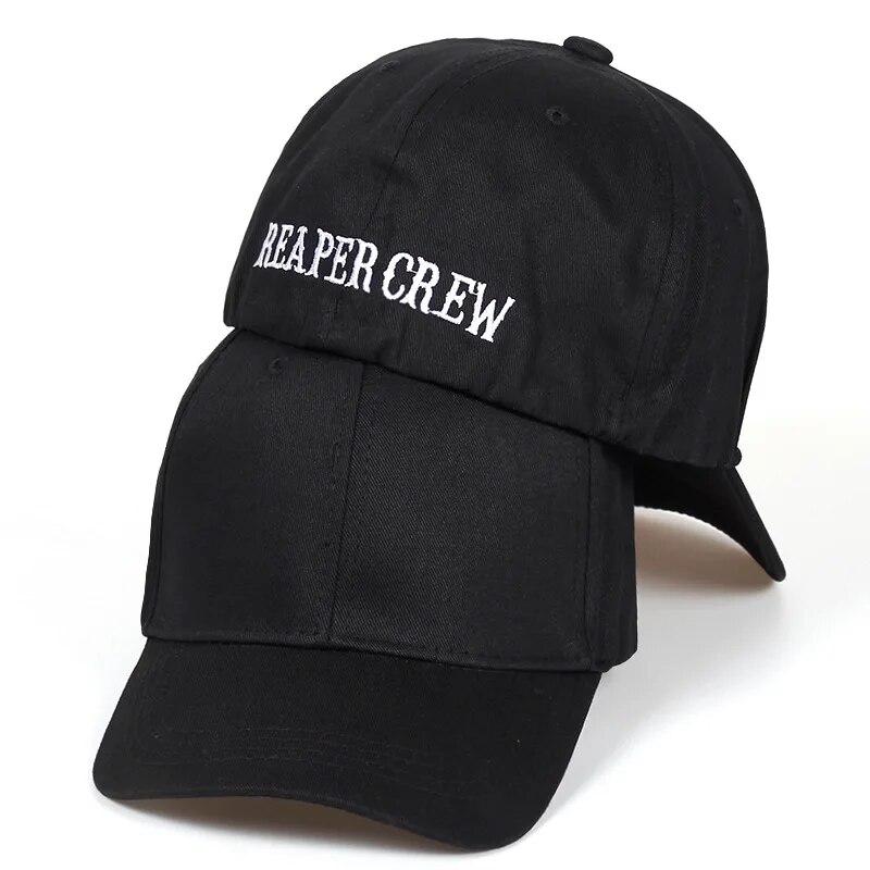 Unisex Rear Seal REAPER CREW Embroidery Baseball Caps Spring And Autumn Outdoor Adjustable Casual Hats Sunscreen Hat чёрный
Unisex Rear Seal REAPER CREW Embroidery Baseball Caps Spring And Autumn Outdoor Adjustable Casual Hats Sunscreen Hat чёрный
