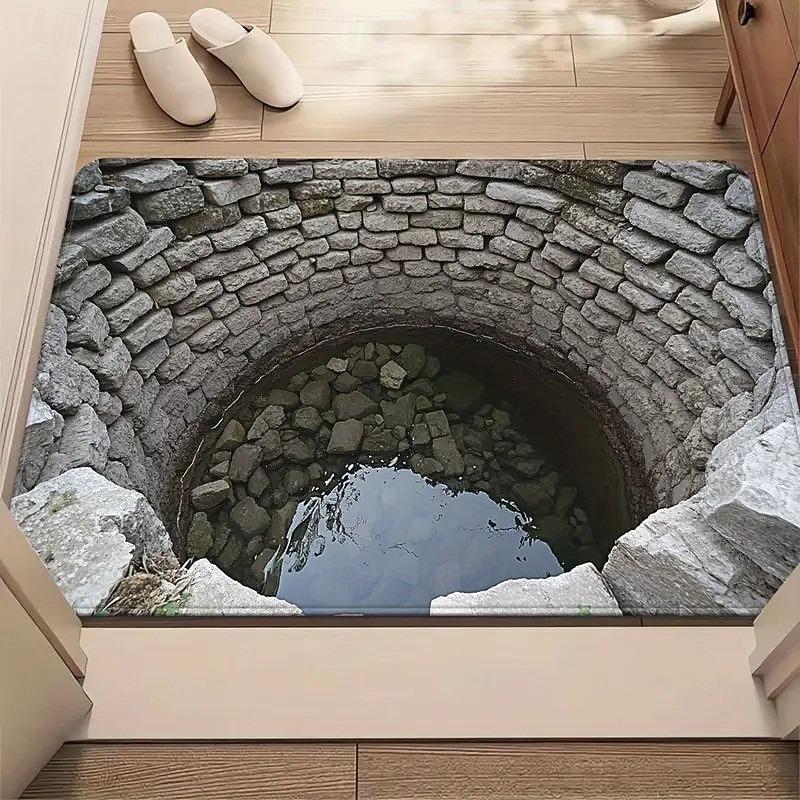 2D Deep Well Pit Carpet Mat Rug Home Decoration Long Hallway Living Room Bedroom Floor Decor Realistic Visual Effect 40x60cm
2D Deep Well Pit Carpet Mat Rug Home Decoration Long Hallway Living Room Bedroom Floor Decor Realistic Visual Effect 40x60cm