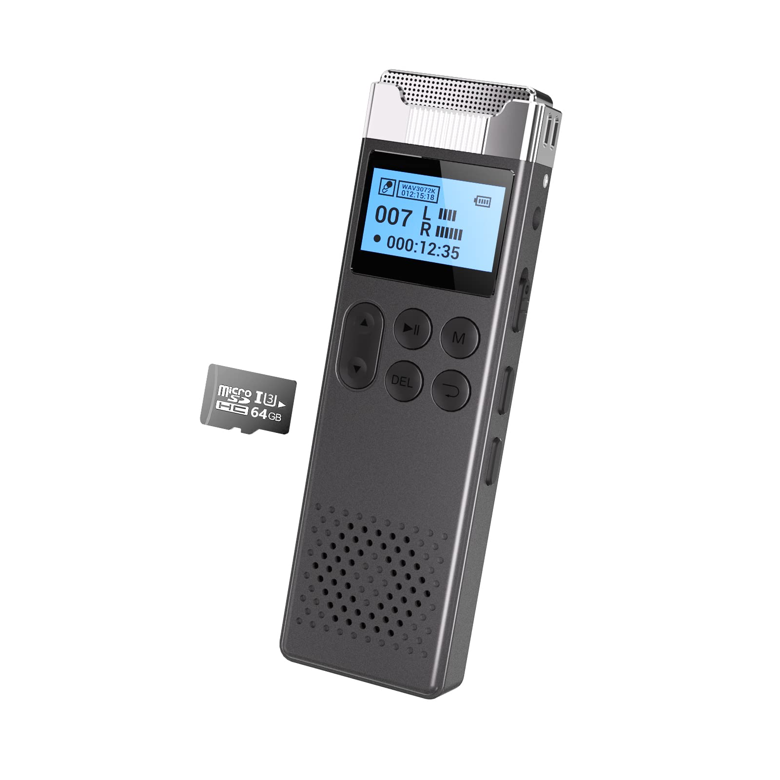 80GB Voice Sound Automatic Long Recording Up to 144 Hours of Continuous Stereo Malfunction Password Easy Ideal for Language and Includes Japanese
80GB Voice Sound Automatic Long Recording Up to 144 Hours of Continuous Stereo Malfunction Password Easy Ideal for Language and Includes Japanese