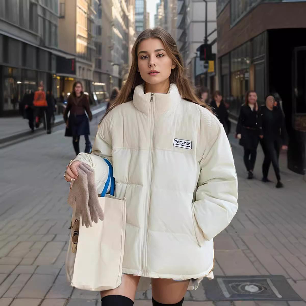 Trendy brand corduroy clothes women s winter thickened stand-up collar warm jacket American retro loose couple clothes S
Trendy brand corduroy clothes women s winter thickened stand-up collar warm jacket American retro loose couple clothes S