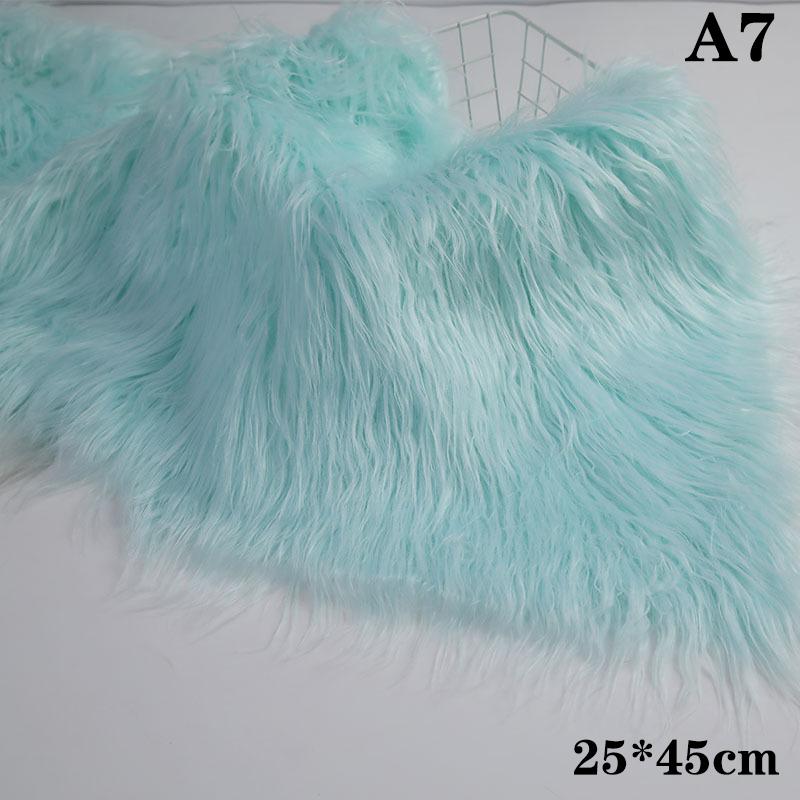 25X45 см длинная искусственная меховая ткань для рукоделия костюм животного меховой материал для кукольных волос длинная шерсть плюшевая швейная ткань