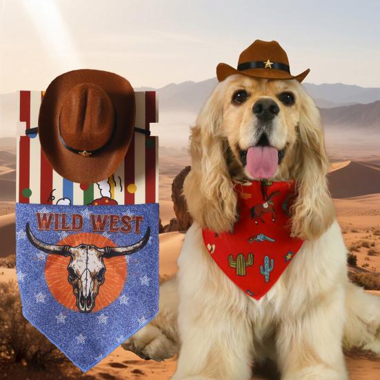 Pet Cowboy Costume Dog Cowboy Hat And Bandana Scarf Set Pet Halloween Christmas Party Cosplay Accessories for Cats Small Medium Dogs S червоний
Pet Cowboy Costume Dog Cowboy Hat And Bandana Scarf Set Pet Halloween Christmas Party Cosplay Accessories for Cats Small Medium Dogs S червоний
