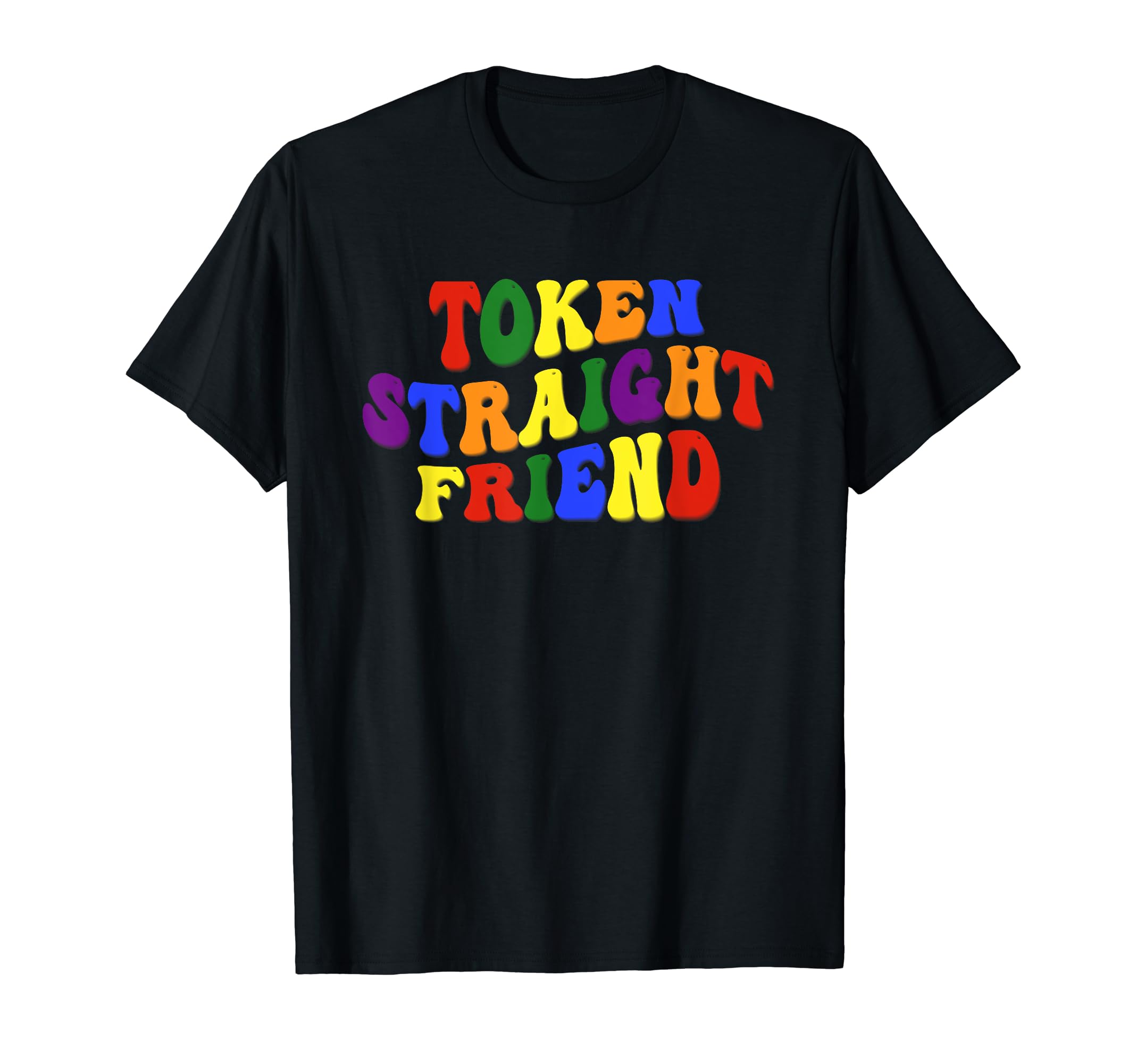 Token Straight Friend Gay Pride LGBTQ Groovy Rainbow Color T-Shirt чорний
Token Straight Friend Gay Pride LGBTQ Groovy Rainbow Color T-Shirt чорний