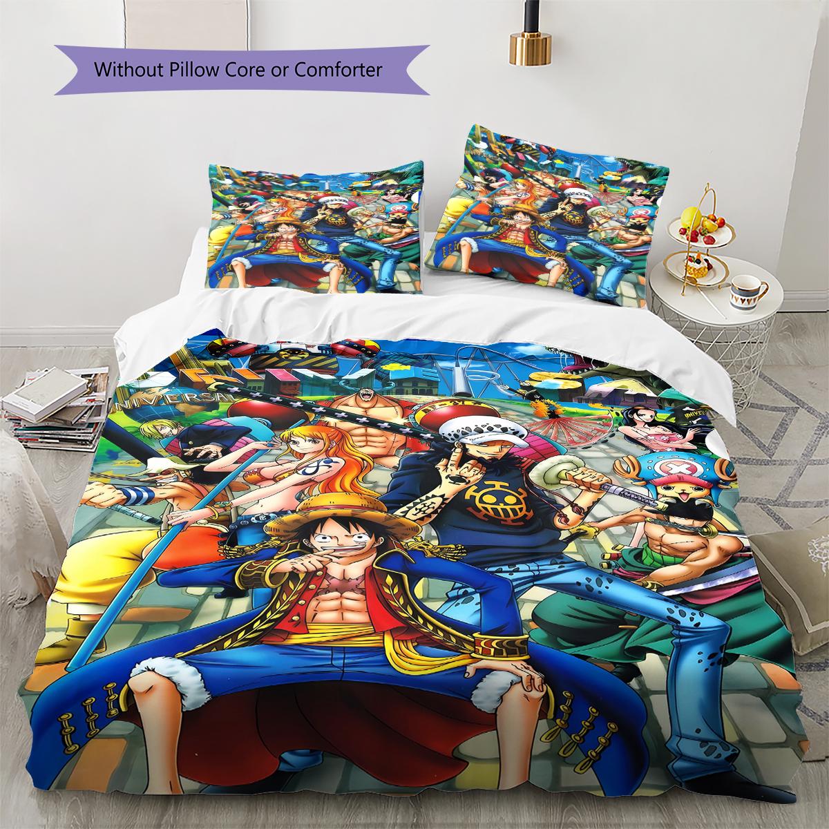 Anime Pirate Adventure Pattern Bedding Quilt Set Quilt Cover Pillowcase Home Decoration Birthday Gift (1 * duvet cover + 2 * pillowcase, without core) 135x200cm
Anime Pirate Adventure Pattern Bedding Quilt Set Quilt Cover Pillowcase Home Decoration Birthday Gift (1 * duvet cover + 2 * pillowcase, without core) 135x200cm