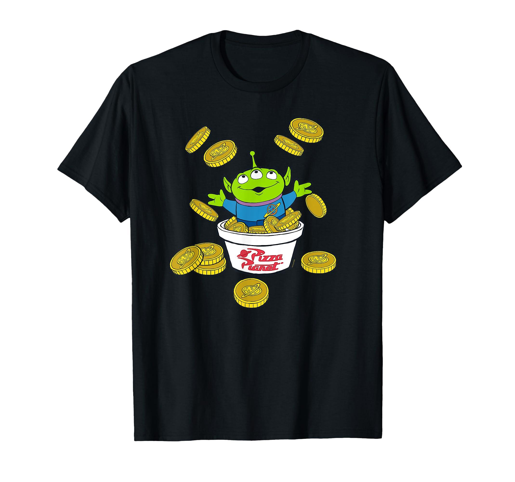 Disney Pixar Toy Story Alien Pizza Planet Token T-Shirt
Disney Pixar Toy Story Alien Pizza Planet Token T-Shirt