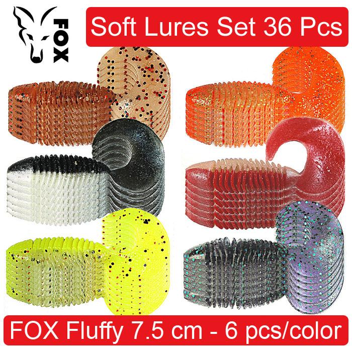 Soft Lures Set FOX FLUFFY # 2, 75 mm. Набір силіконових принад для риболовлі, твістери - 36 шт. 36 pcs
Soft Lures Set FOX FLUFFY # 2, 75 mm. Набір силіконових принад для риболовлі, твістери - 36 шт. 36 pcs