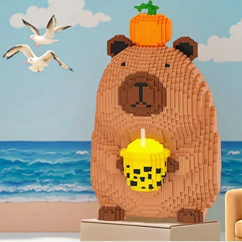 3836 Pieces of Cute Persimmon Milk Tea Capybara Cartoon Toys, Plastic, Model Assembly Puzzle, Suitable for Party and Room Decoration
3836 Pieces of Cute Persimmon Milk Tea Capybara Cartoon Toys, Plastic, Model Assembly Puzzle, Suitable for Party and Room Decoration