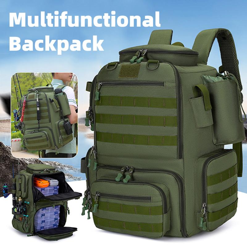 Tactical Climbing Fishing Backpack with Rod Holders Large Molle Hiking Bag Outdoor Fishing Lure Tackle Box Storage Rucksack
Tactical Climbing Fishing Backpack with Rod Holders Large Molle Hiking Bag Outdoor Fishing Lure Tackle Box Storage Rucksack