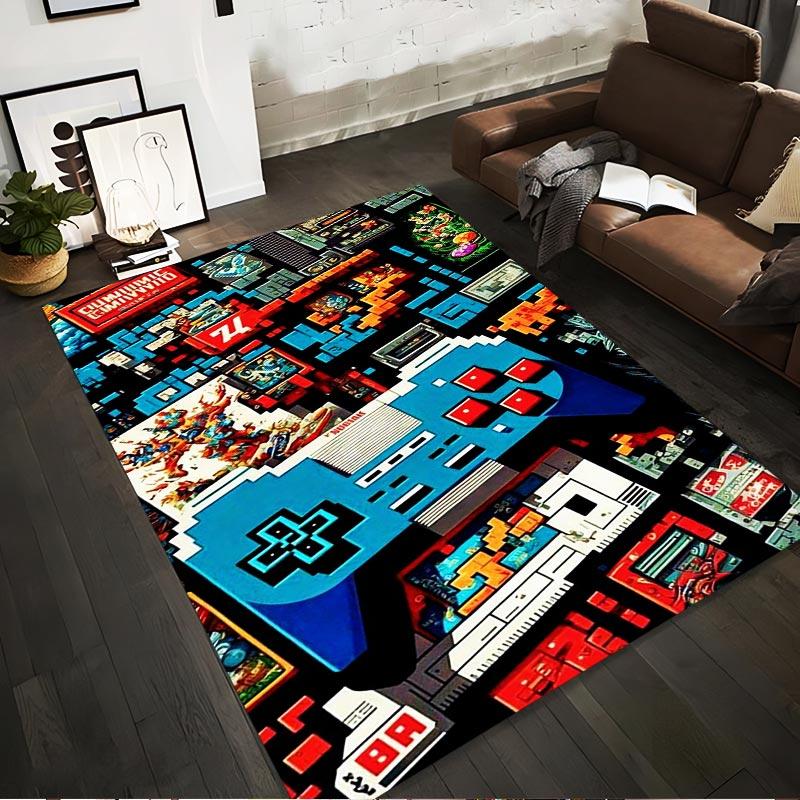 Retro Gaming Console Controller Carpet with Colorful Pixel Art Design Suitable for use as an anti-slip for living room bedroom sofas 40x60cm( 15x23in )
Retro Gaming Console Controller Carpet with Colorful Pixel Art Design Suitable for use as an anti-slip for living room bedroom sofas 40x60cm( 15x23in )